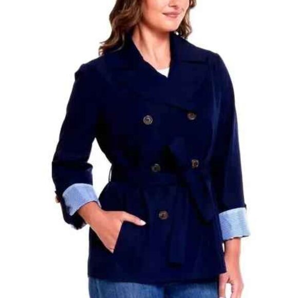 NWT WEATHERPROOF DOUBLE BREASTED WOMEN"S TRENCH COAT M - Picture 1 of 2